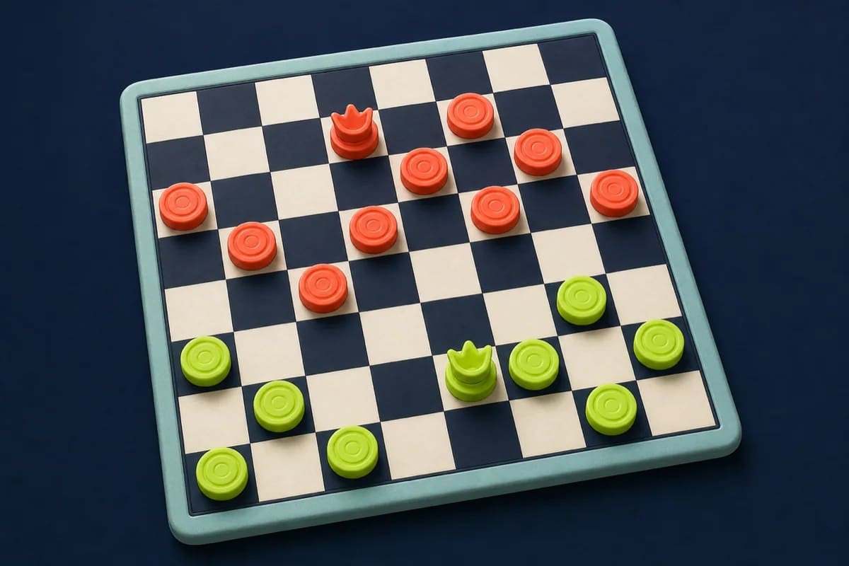 Checkers game artwork